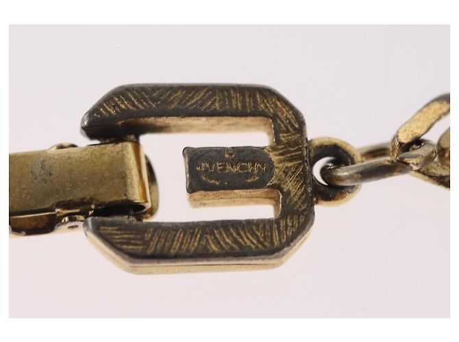 GIVENCHY Bracelet Metal Gold Tone Auth ka6505 - vue 15