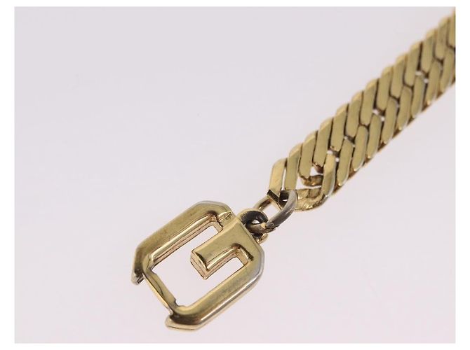 GIVENCHY Bracelet Metal Gold Tone Auth ka6505 - vue 4