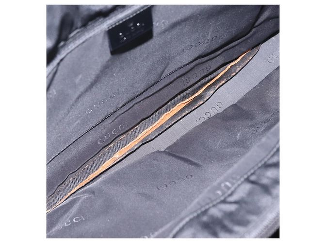 Borsa a Tracolla GUCCI Canvas Black Silver 001 3264 Auth ep15886 Nero Argento - vista 10