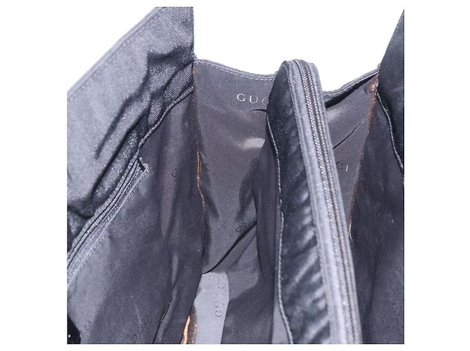 Borsa a Tracolla GUCCI Canvas Black Silver 001 3264 Auth ep15886 Nero Argento - vista 19