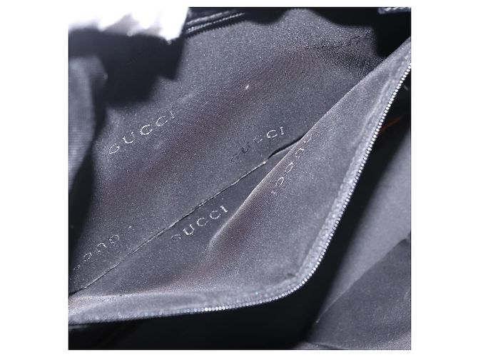 Borsa a Tracolla GUCCI Canvas Black Silver 001 3264 Auth ep15886 Nero Argento - vista 25