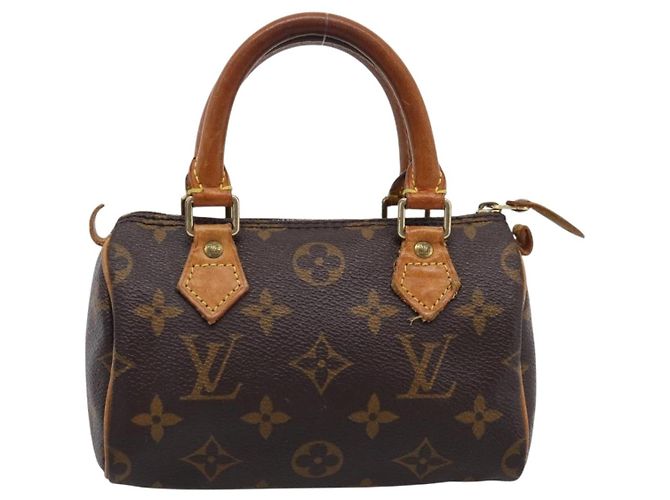 Sac à main LOUIS VUITTON Monogram Mini Speedy M41534 LV Auth ka6485 Monogramme - vue 13
