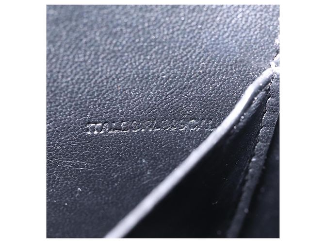 Borsa a tracolla BURBERRY in pelle nera e oro Auth ka6426V Nero - vista 12