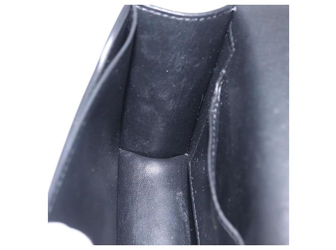 Borsa a tracolla BURBERRY in pelle nera e oro Auth ka6426V Nero - vista 22