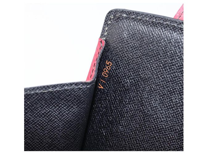 Borsa a mano LOUIS VUITTON Epi Varenne Nero Rosso M52387 LV Auth 206618 - vista 12