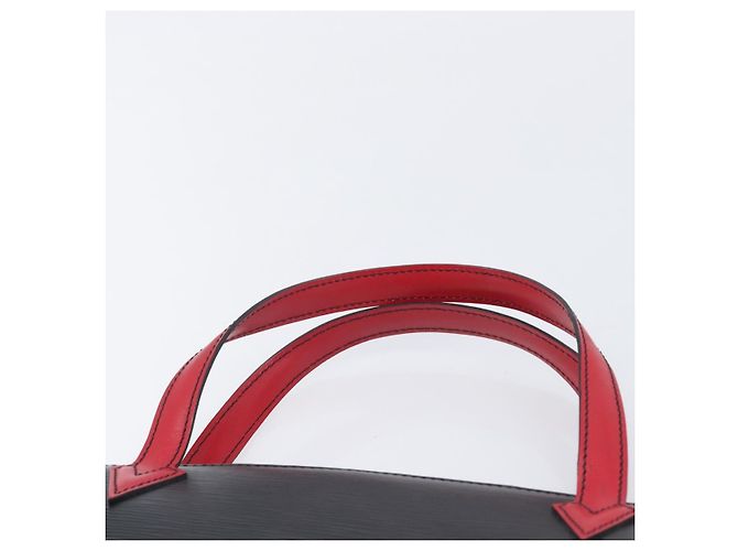Borsa a mano LOUIS VUITTON Epi Varenne Nero Rosso M52387 LV Auth 206618 - vista 14
