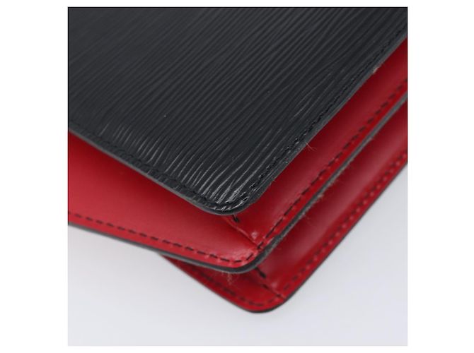 Borsa a mano LOUIS VUITTON Epi Varenne Nero Rosso M52387 LV Auth 206618 - vista 17