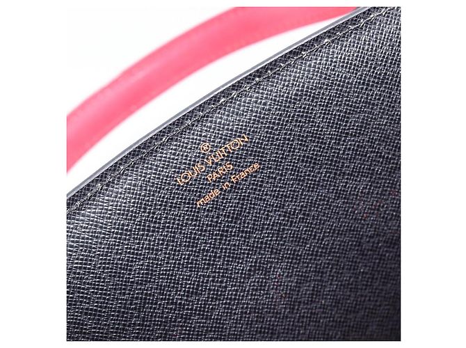 Borsa a mano LOUIS VUITTON Epi Varenne Nero Rosso M52387 LV Auth 206618 - vista 18