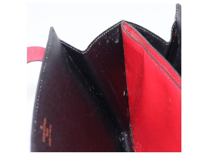Borsa a mano LOUIS VUITTON Epi Varenne Nero Rosso M52387 LV Auth 206618 - vista 19