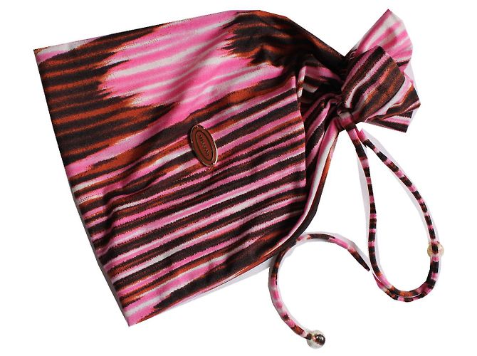 Missoni, Bikini a righe multicolore rosa e marrone - vista 6