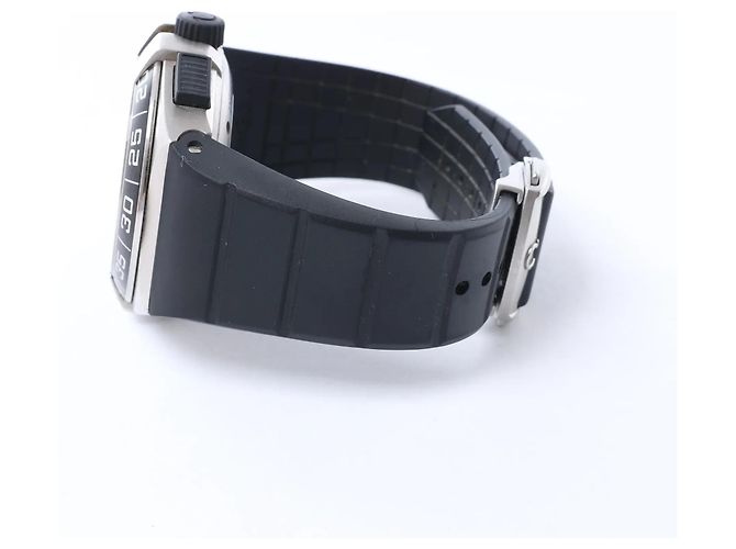 Omega Constellation Double Eagle 121.32.44.52.01.001 8507346 SS x Rubber AT Watch with Black Dial Nero - vista 5