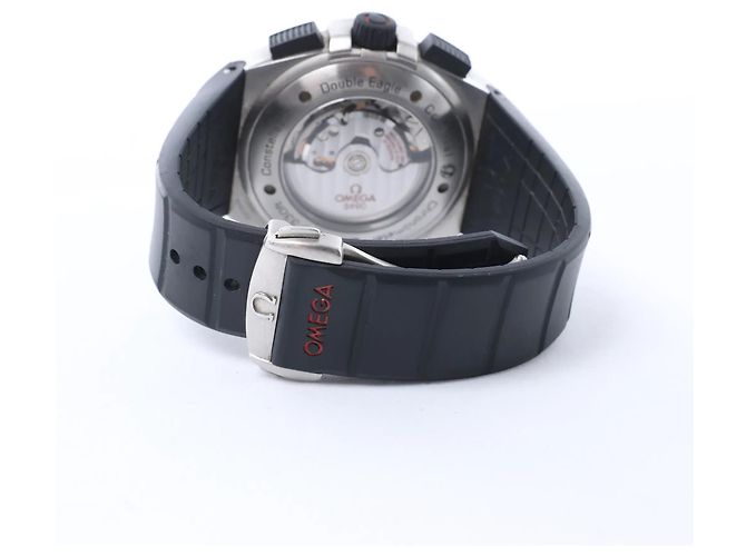 Omega Constellation Double Eagle 121.32.44.52.01.001 8507346 SS x Rubber AT Watch with Black Dial Nero - vista 6