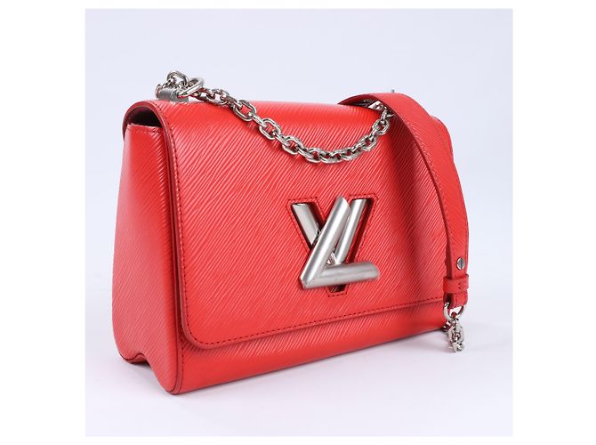 Borsa a tracolla Twist MM in pelle Epi Louis Vuitton in rosso M50523 Rosa - vista 2