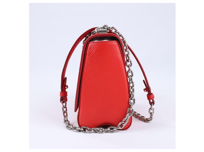 Borsa a tracolla Twist MM in pelle Epi Louis Vuitton in rosso M50523 Rosa - vista 5