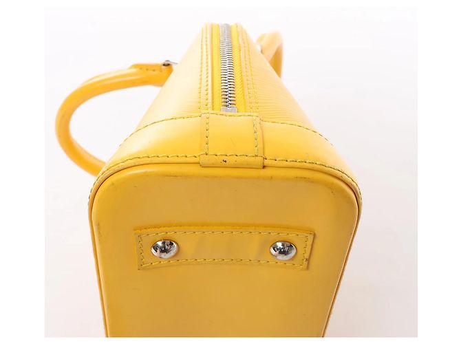 Borsa a mano 2Way Louis Vuitton Alma BB in pelle Epi Gialla M40866 Giallo - vista 7