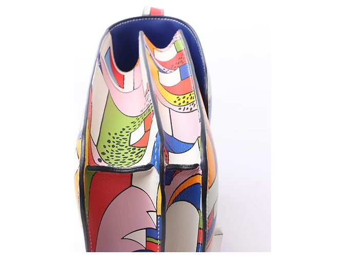 Hermès Hermes Constance 3 24 On A Summer Day Veau Swift Leather Crossbody Bag in Multicolor A:2017 Blu - vista 8