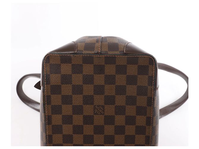 Borsa a tracolla Louis Vuitton Hampstead MM Damier Ebene in marrone Rosso - vista 10