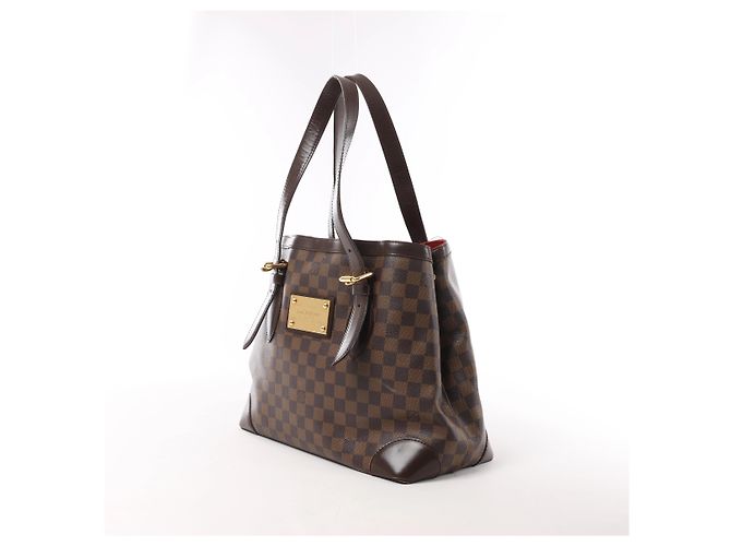 Borsa a tracolla Louis Vuitton Hampstead MM Damier Ebene in marrone Rosso - vista 2
