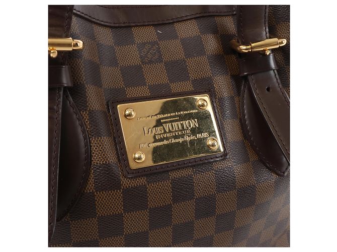 Borsa a tracolla Louis Vuitton Hampstead MM Damier Ebene in marrone Rosso - vista 6