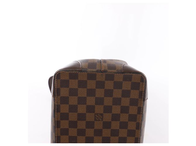 Borsa a tracolla Louis Vuitton Hampstead MM Damier Ebene in marrone Rosso - vista 9