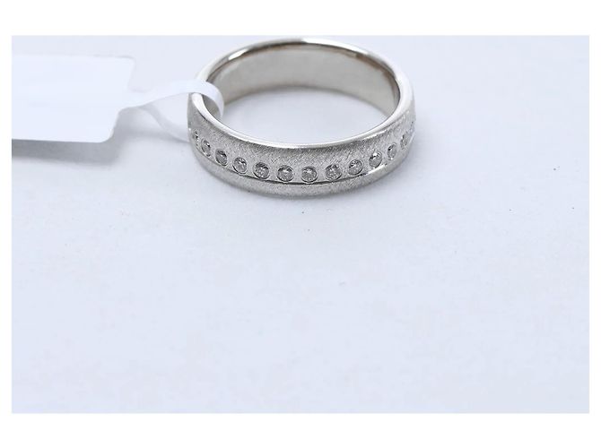 Autre Marque Bague Non Signe en or 14k (Au585) avec 30 diamants naturels Blanc - vue 4