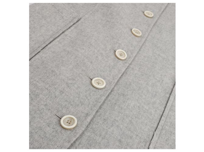 Abrigo de lana double-face Helmut Lang en gris, talla XS - vista 11