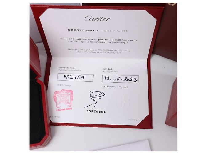 Cartier Love SM Ring 750(WG) 69 EU VAW054 Silber - Ansicht 12