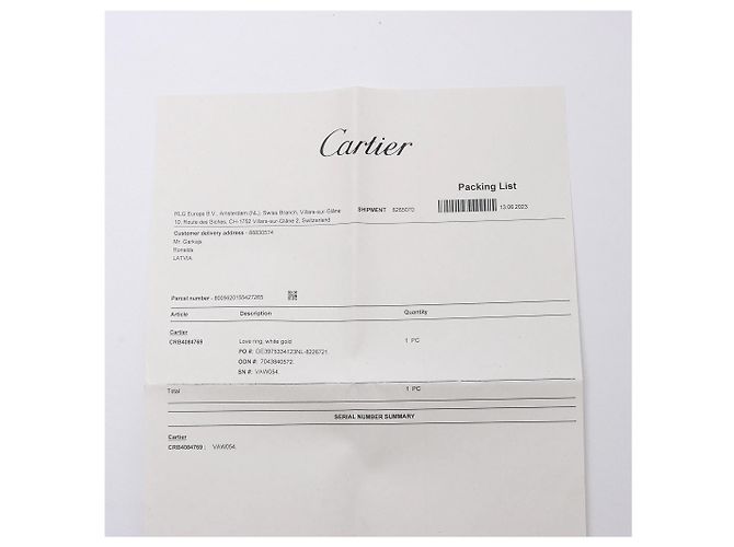 Cartier Love SM Ring 750(WG) 69 EU VAW054 Silber - Ansicht 13