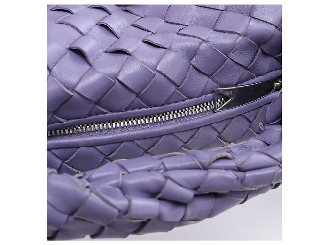 Borsa Bottega Veneta Jodie Mini in pelle Intrecciato, Viola Porpora - vista 11