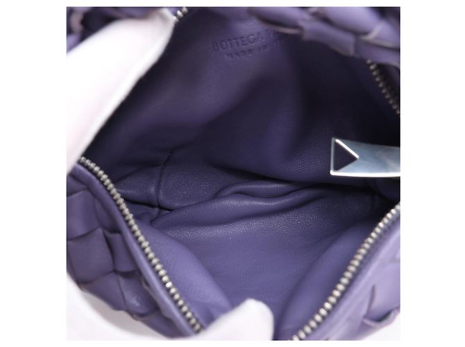 Borsa Bottega Veneta Jodie Mini in pelle Intrecciato, Viola Porpora - vista 12