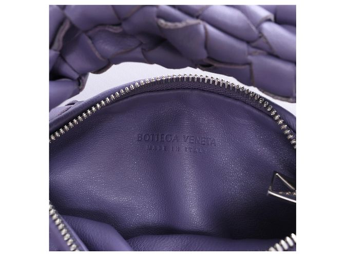 Borsa Bottega Veneta Jodie Mini in pelle Intrecciato, Viola Porpora - vista 13