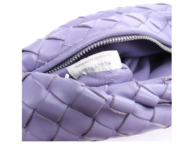 Borsa Bottega Veneta Jodie Mini in pelle Intrecciato, Viola Porpora - vista 14