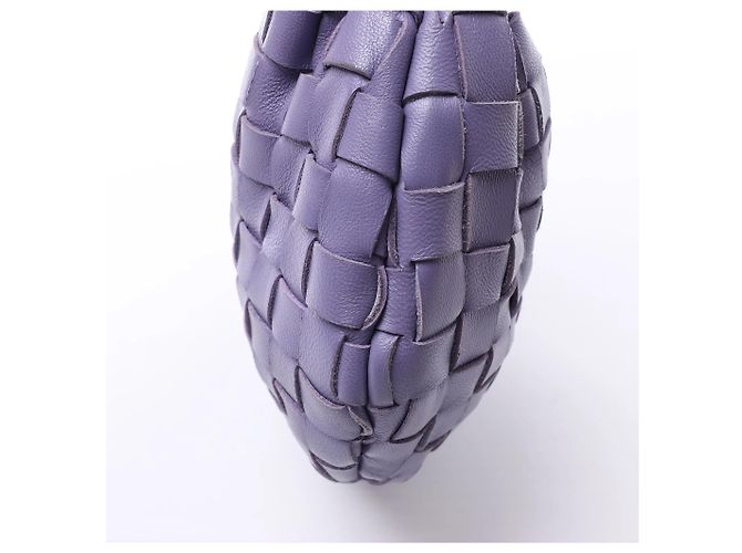 Borsa Bottega Veneta Jodie Mini in pelle Intrecciato, Viola Porpora - vista 9
