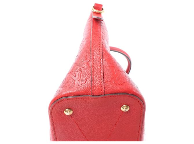 Borsa Louis Vuitton Mazarine PM Monogram Empreinte in rosso M50638 - vista 14