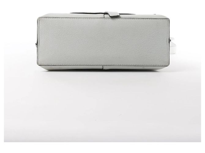 LOEWE Gate Mini Top Handle Leather 2Way Handbag in Gray Grey - view 7