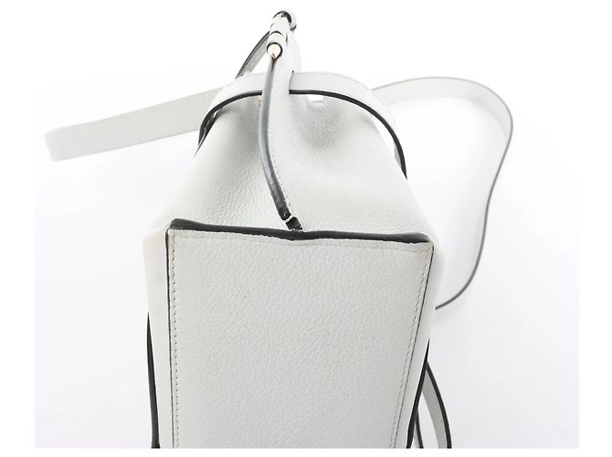 LOEWE Gate Mini Top Handle Leather 2Way Handbag in Gray Grey - view 9