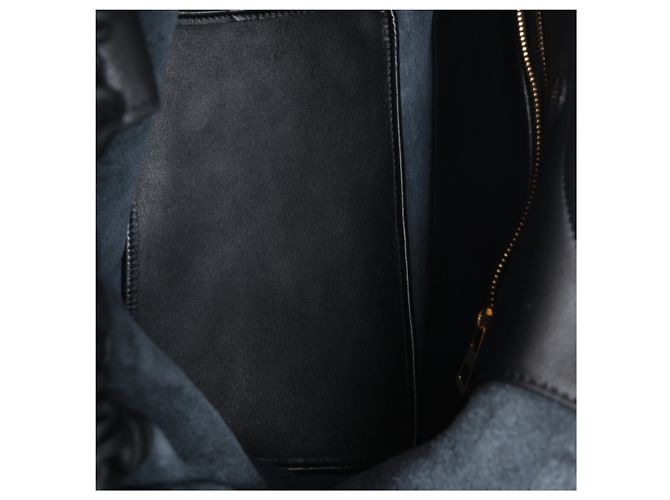 Bolsa de Ombro Loewe Squishy Bag em Couro com Corrente, Preto - vista 10