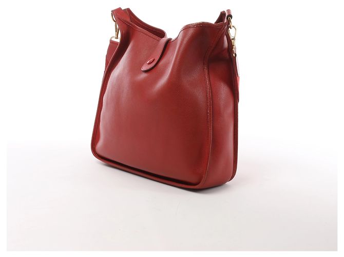Evelyne Borsa a tracolla Hermès Evelyn I 33 GM Cushbell in Red Rouge vif A: 1997 Rosso - vista 3
