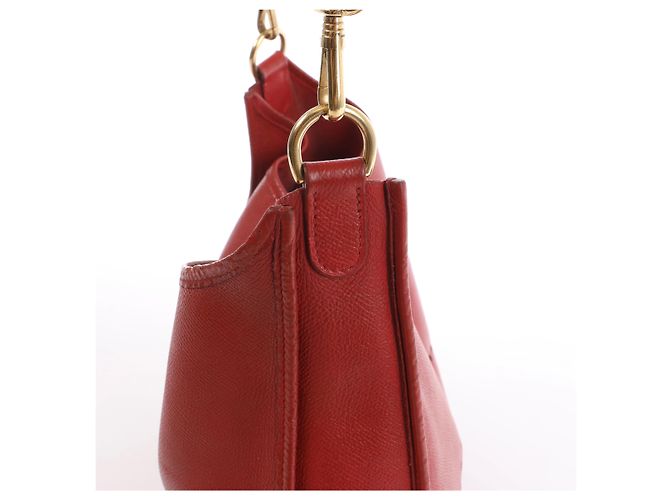 Evelyne Borsa a tracolla Hermès Evelyn I 33 GM Cushbell in Red Rouge vif A: 1997 Rosso - vista 4