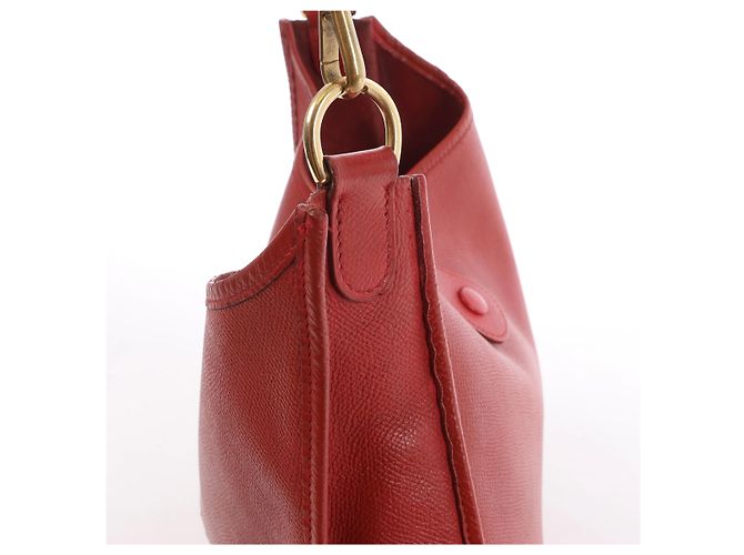 Evelyne Borsa a tracolla Hermès Evelyn I 33 GM Cushbell in Red Rouge vif A: 1997 Rosso - vista 5