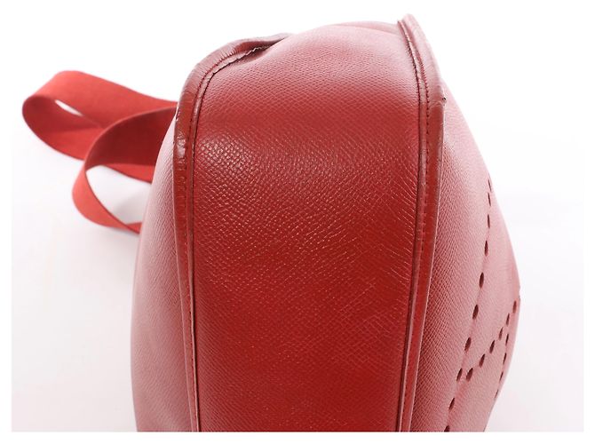 Evelyne Borsa a tracolla Hermès Evelyn I 33 GM Cushbell in Red Rouge vif A: 1997 Rosso - vista 7