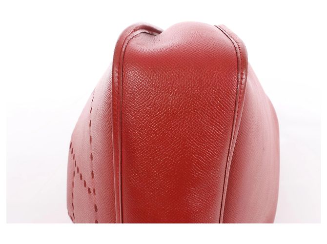 Evelyne Borsa a tracolla Hermès Evelyn I 33 GM Cushbell in Red Rouge vif A: 1997 Rosso - vista 8