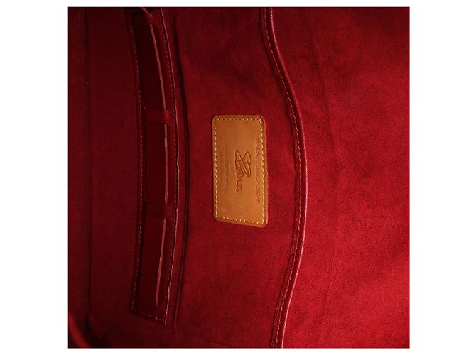 Bolsa de ombro Louis Vuitton Amfar 3 Monogram em marrom Vermelho - vista 12