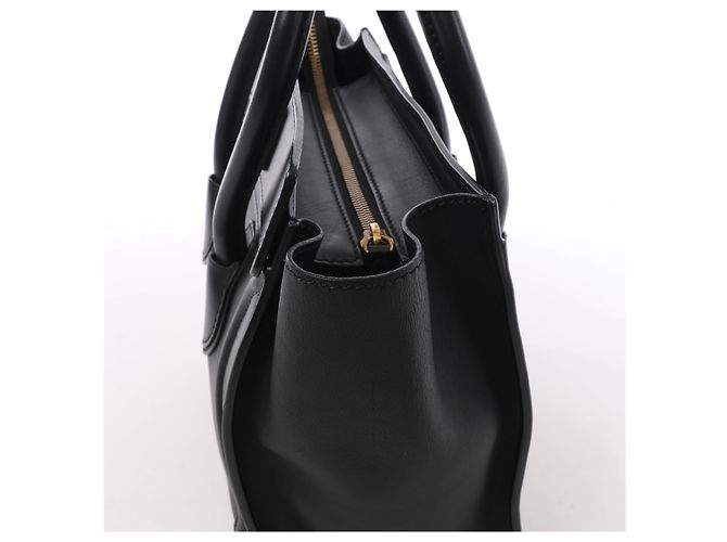 Céline Bolso de mano Celine Luggage Micro de piel en negro - vista 4