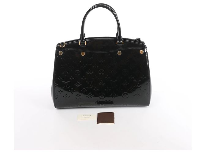 Bolso de mano Louis Vuitton Brea MM en cuero Vernis Negro - vista 14