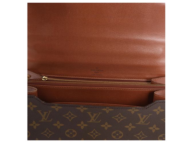Borsa a mano Louis Vuitton Concorde Monogram in marrone Rosso - vista 13