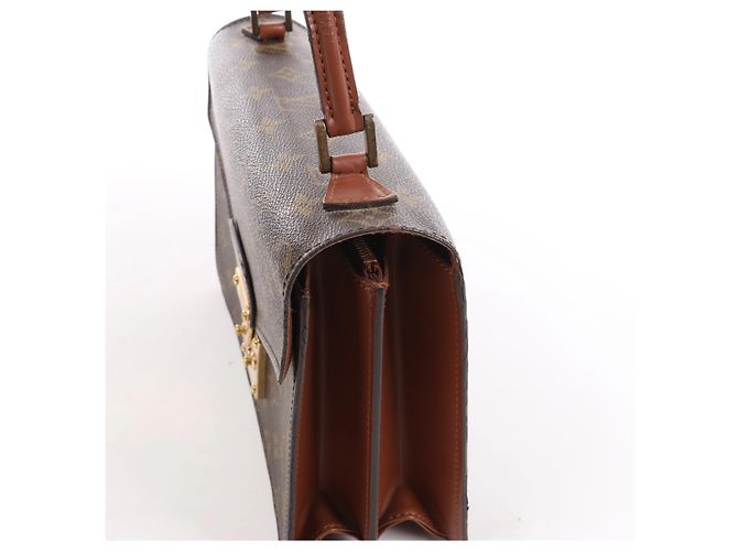 Borsa a mano Louis Vuitton Concorde Monogram in marrone Rosso - vista 5
