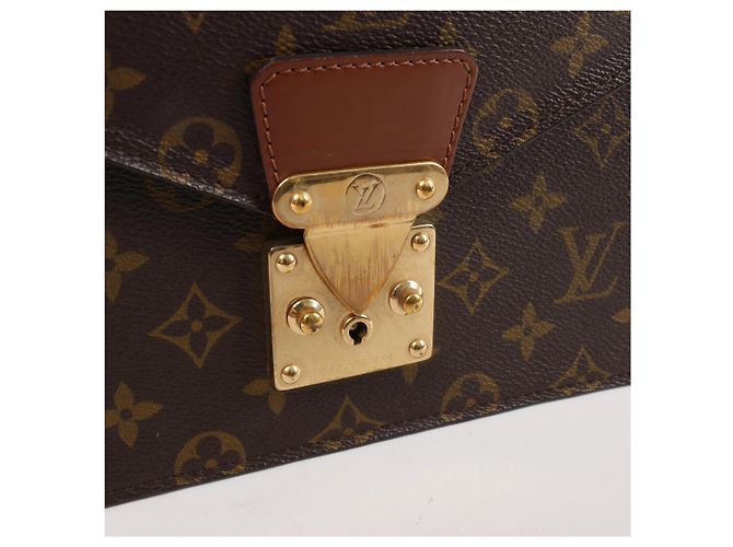 Borsa a mano Louis Vuitton Concorde Monogram in marrone Rosso - vista 6
