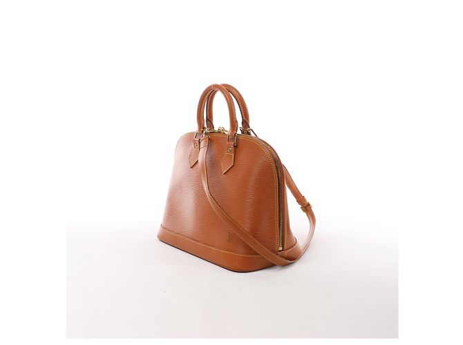 Bolsa de mão 2Way Louis Vuitton Alma PM em couro Epi Marrom - vista 2