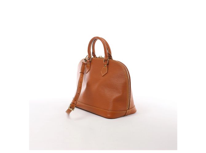 Bolsa de mão 2Way Louis Vuitton Alma PM em couro Epi Marrom - vista 3